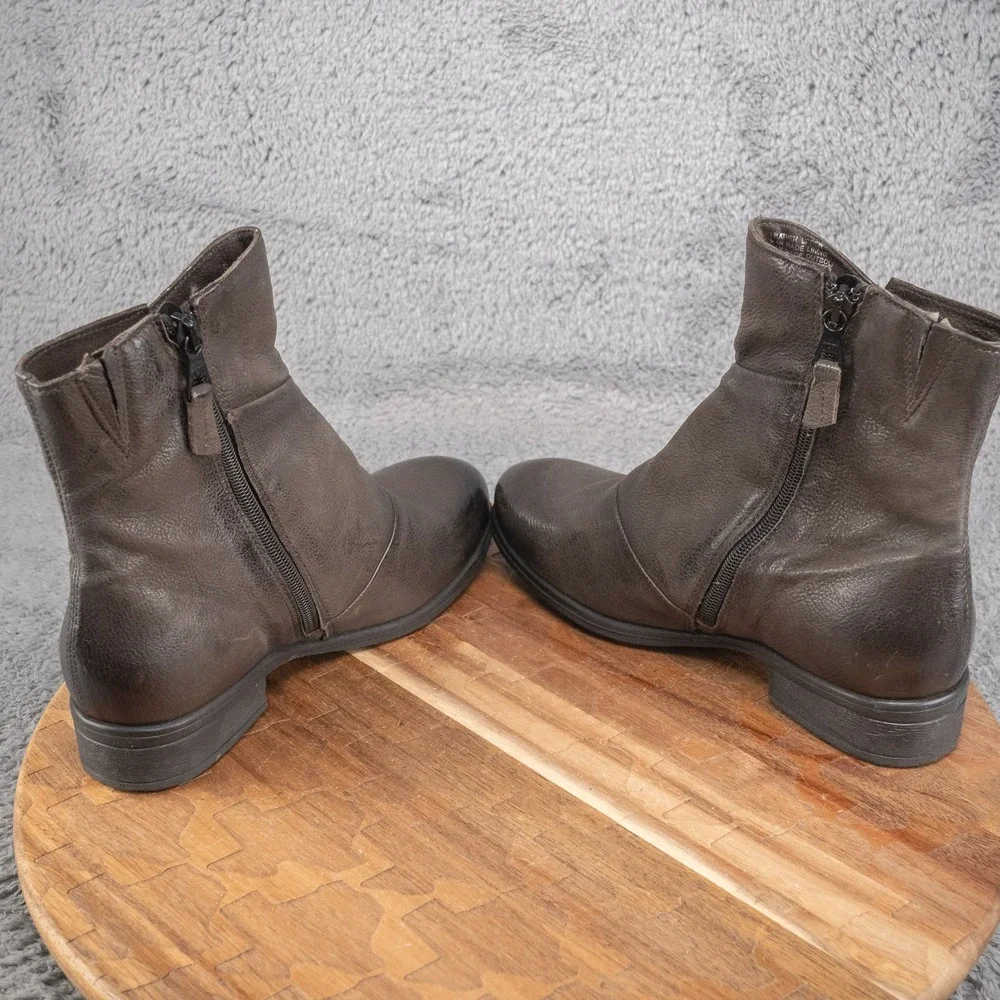 Miz Mooz - Leather‎ Ankle Boots - Swell - Ash - EU 37 US 6.5 - 7